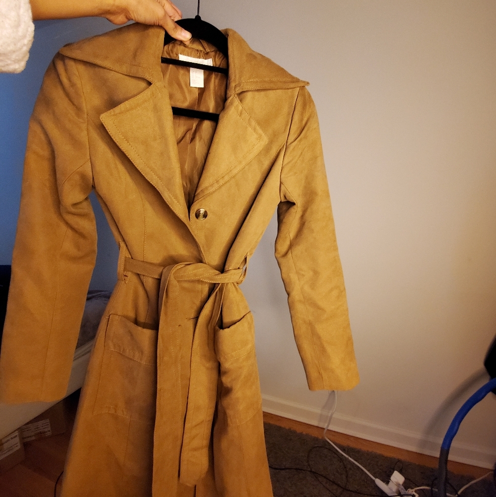 HM Velvet Trech Coat